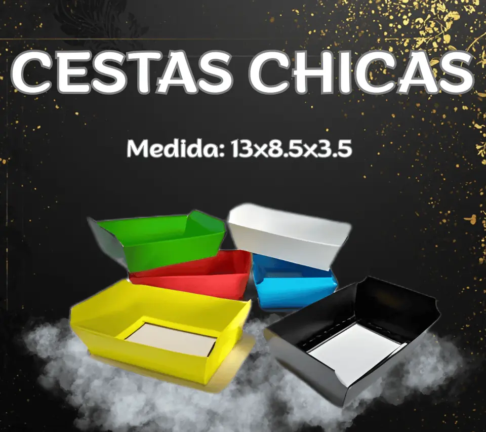 Cesta chica Rojo 13x8,5x3,5 x 5 unidades