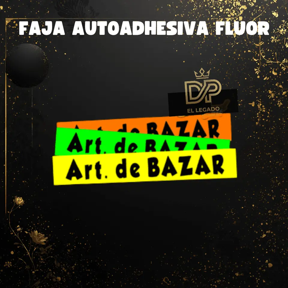 Fajas flúor Art. de Bazar - x5 unidades