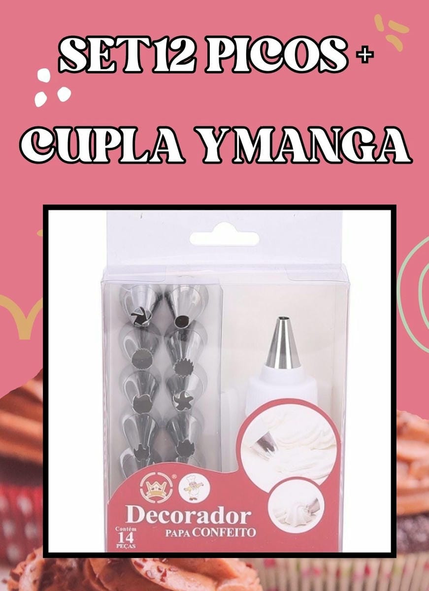 12 picos + 1 cupla + 1 manga