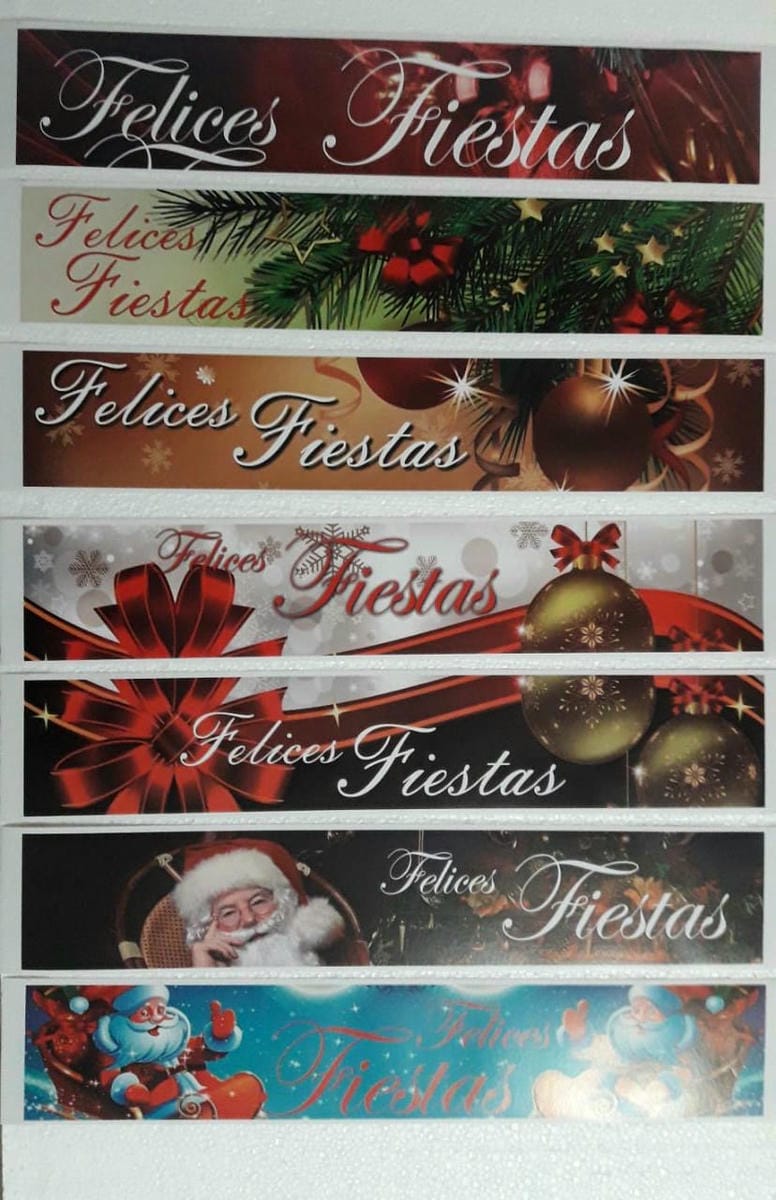 Faja fotográfica Felices Fiestas - x 5 unidades