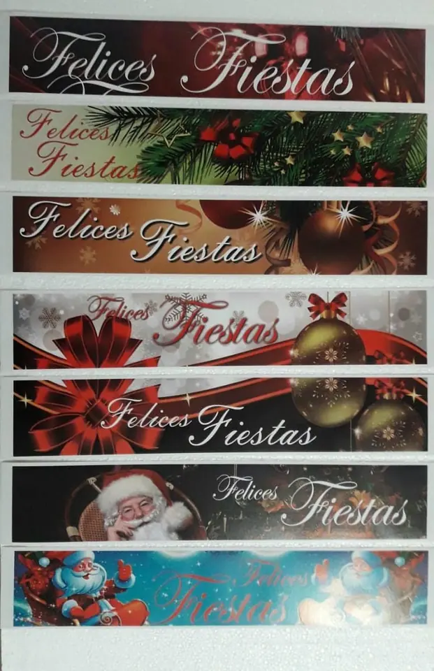 Faja fotográfica Felices Fiestas - x 5 unidades