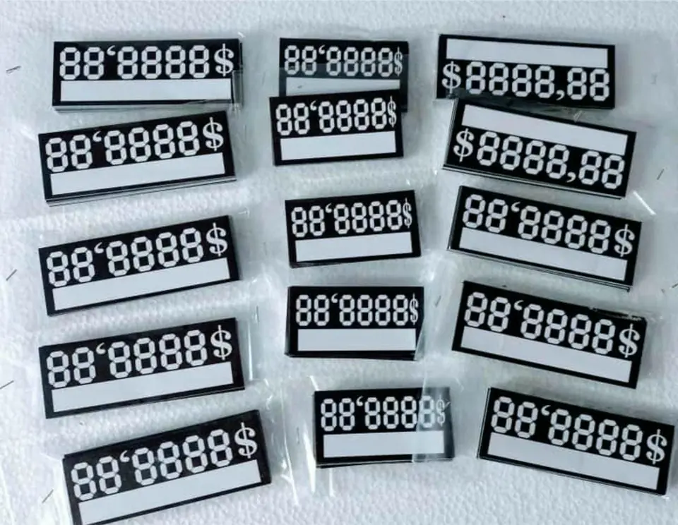 Precios digitales grande - x 25 unidades