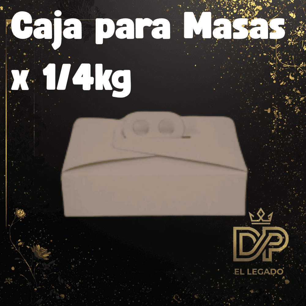 Caja Blanca para masas 1/4 kg - x5