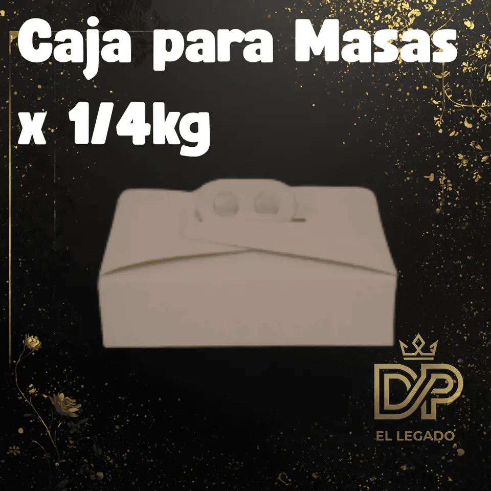 Caja Blanca para masas 1/4 kg - x5