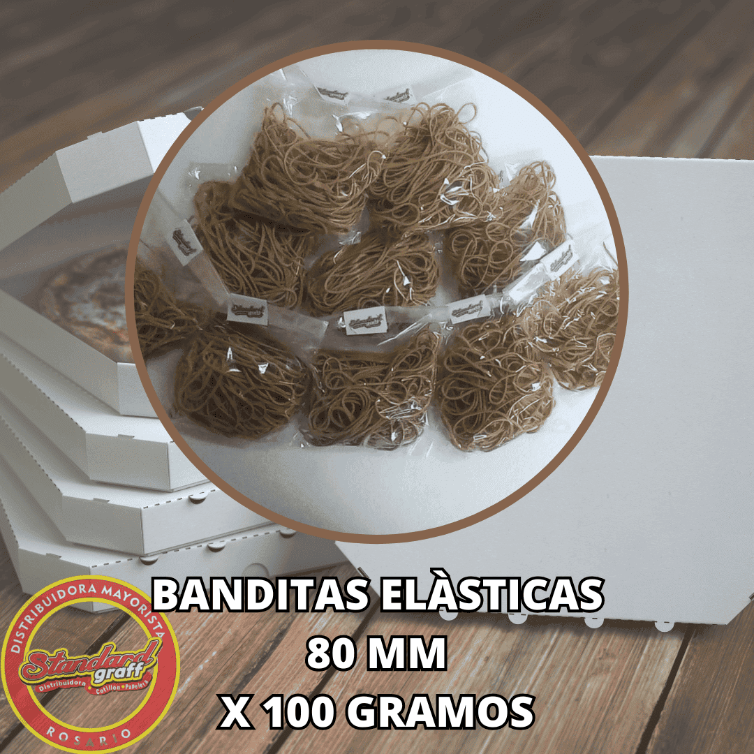 Bandas Elasticas de 80mm x 100 gr