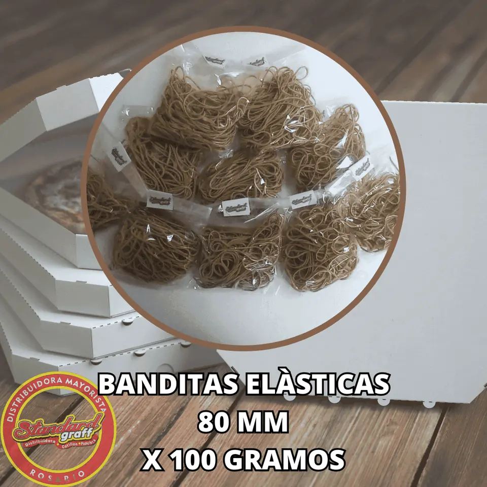Bandas Elasticas de 80mm x 100 gr