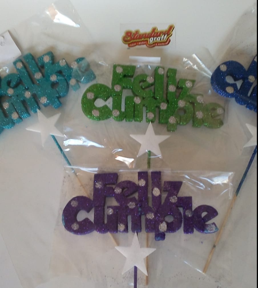 Frase Feliz cumple gibreado con lunares x1