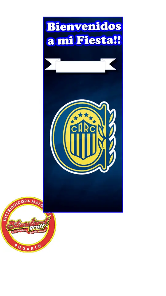 Banner Lona Vinìlica Rosario Central - x 1 unidad