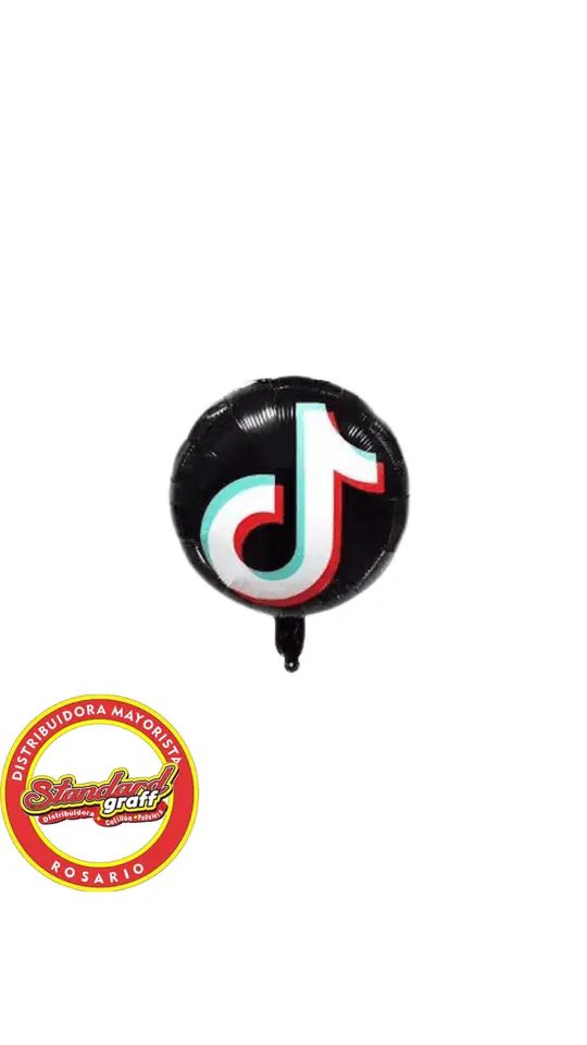 Globo 18" (45cm) Logo Tiktok x5