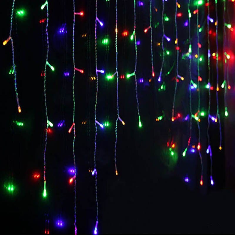 Lluvia led 3m tiras 30/50/60cm multicolor x1