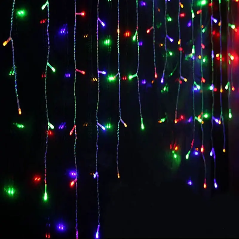 Lluvia led 3m tiras 30/50/60cm multicolor x1