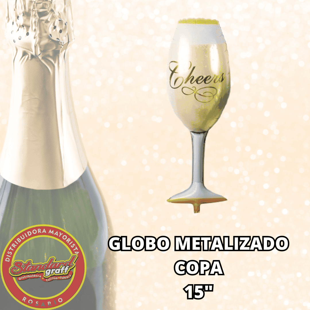 Globo metalizado 15" Copa