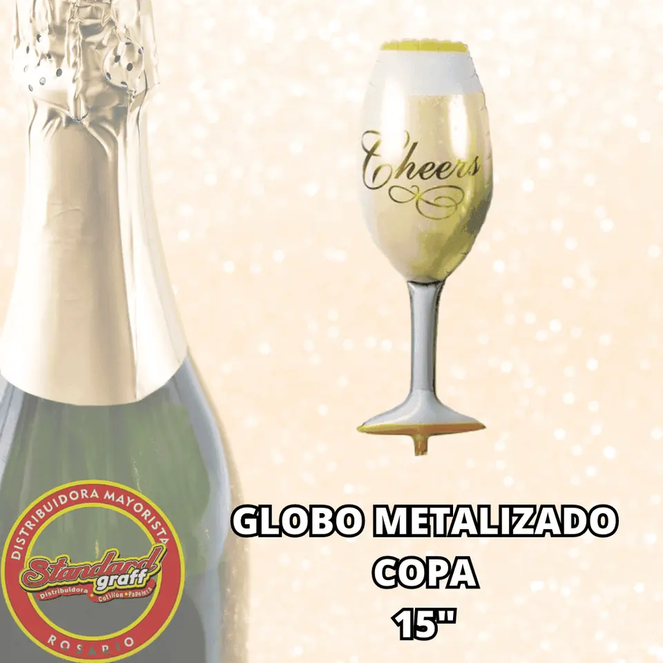 Globo metalizado 15" Copa