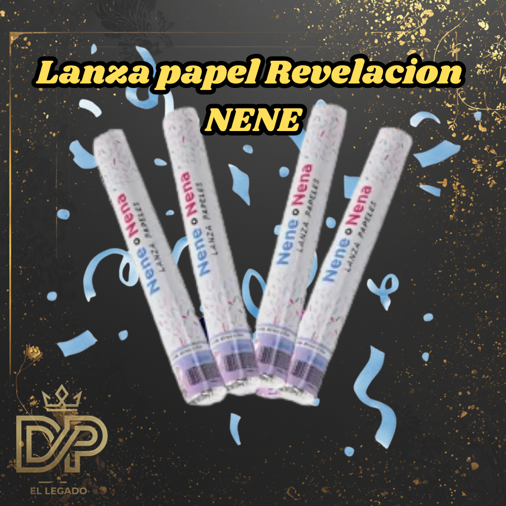 Lanza papel revelacion genero celeste 40cm x1