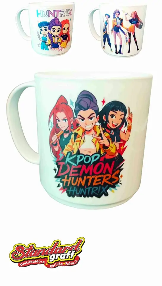 Taza polimero guerreras kpop huntrix x 1 u