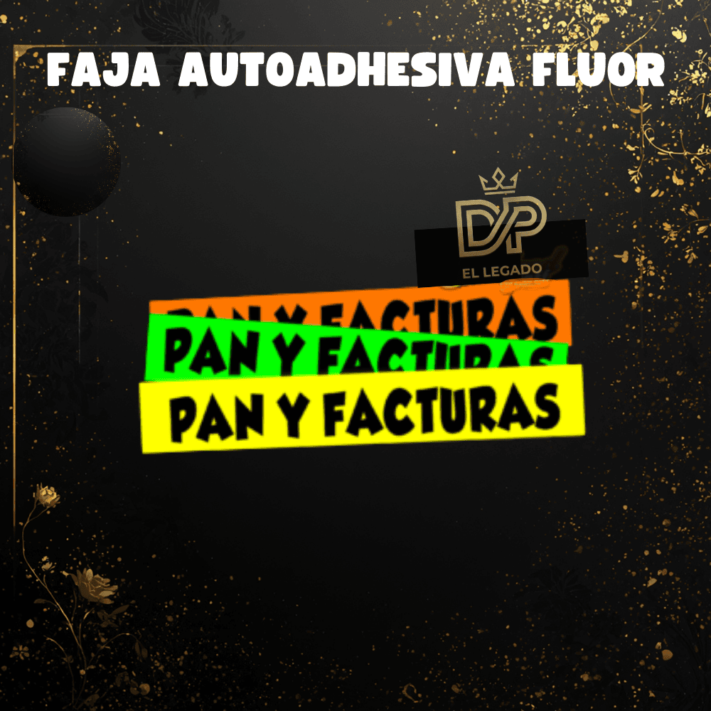 Fajas flúor Pan y Facturas - x5 unidades
