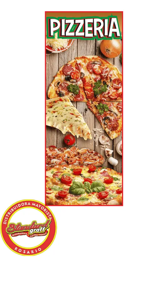 Banner Comercial Lona Vinìlica Pizzerìa - x 1 unidad