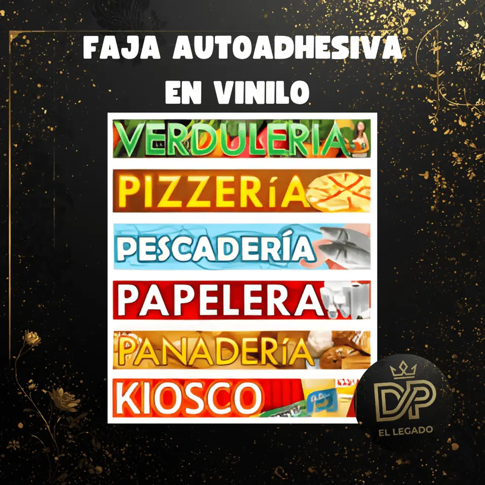 Faja en vinilo Despensa x 1 unidad