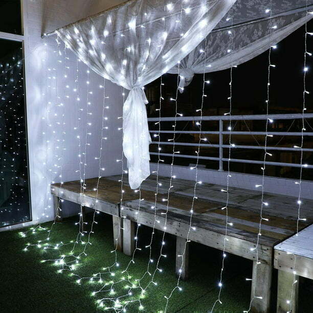 Cortina led 240 luces fria 3x2m - x1