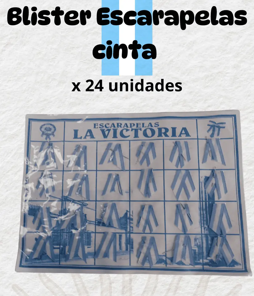 Blister escarapela cinta x24 unidades