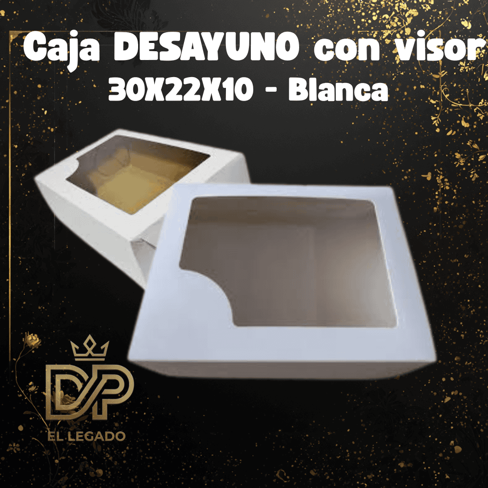 Caja desayuno con visor 30x22x10 - x5
