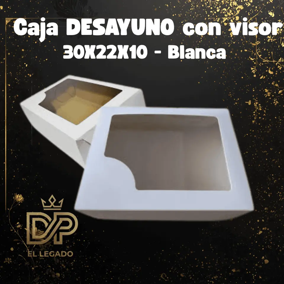 Caja desayuno con visor 30x22x10 - x5