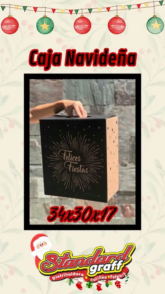 Caja navideña 34x30x17 - x1