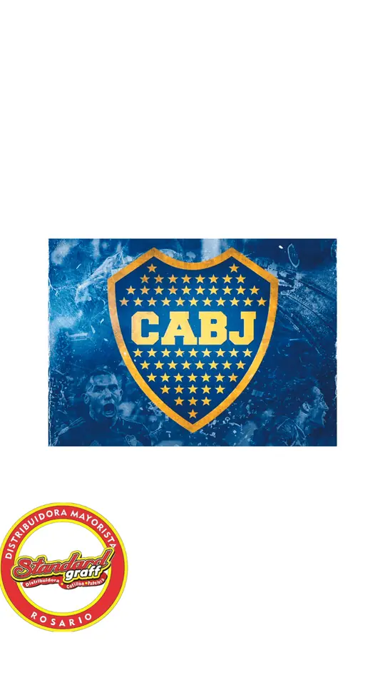 Làmina Comestible Rectangular Boca Juniors x 1 unidad