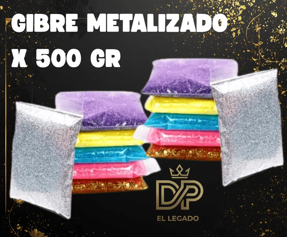 Gibre Metalizado Rosa x 500gr