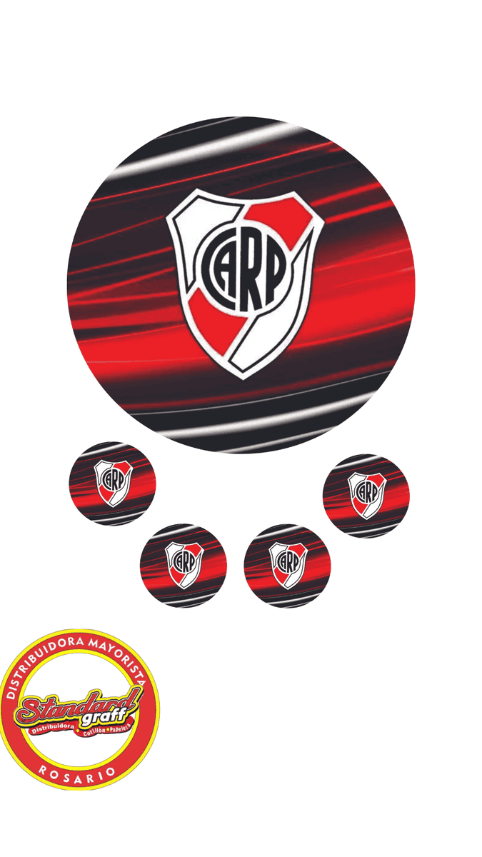 Làmina Comestible Redonda River x 1 unidad