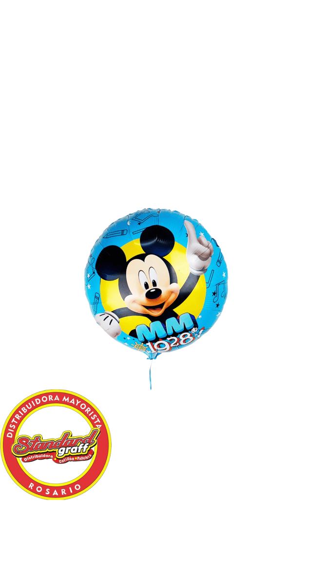 Globo 18" (45cm) Mickey x 5 unidades