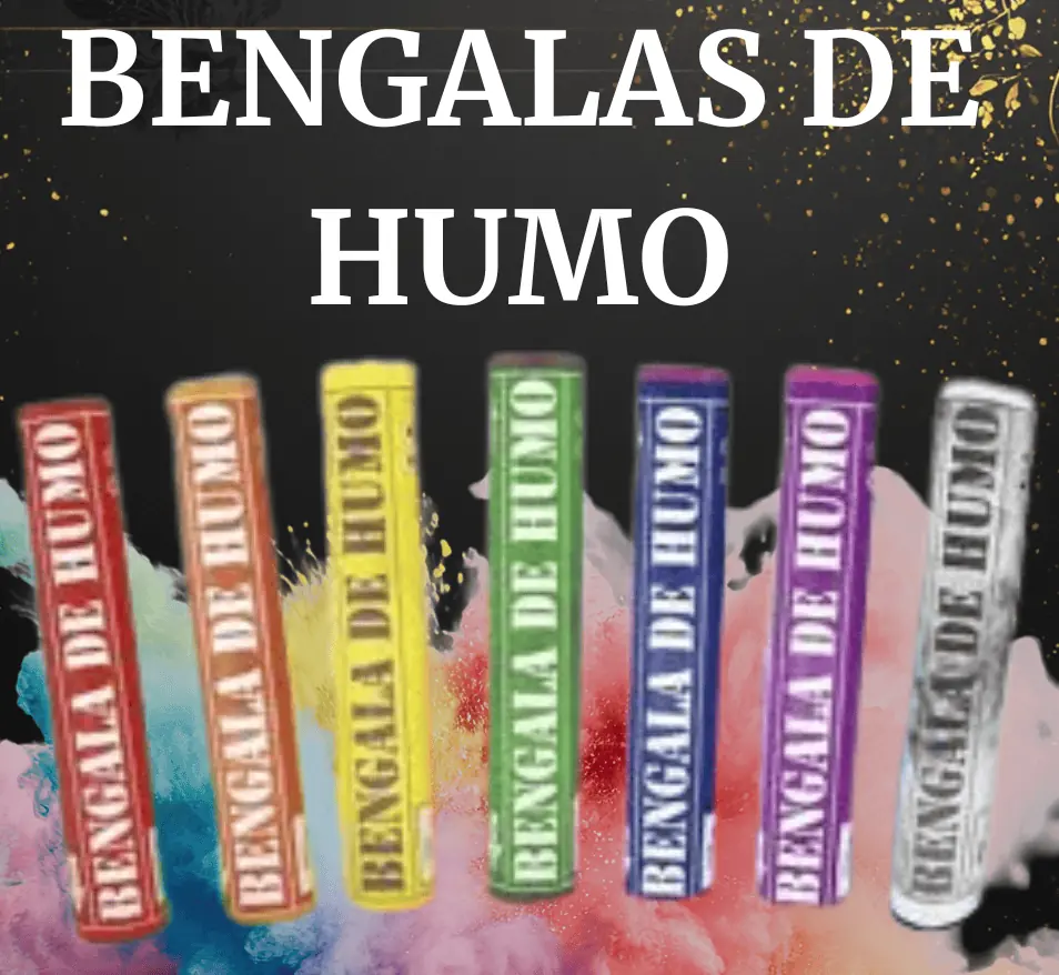 Bengala de humo  x 1 unidad Rojo