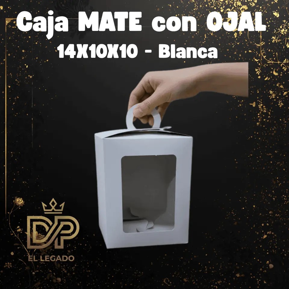 Caja mate c/ojal con visor 14x10x10 Blanca - x5