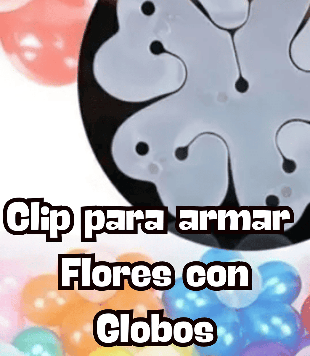 Flor para globos x 5 unidades