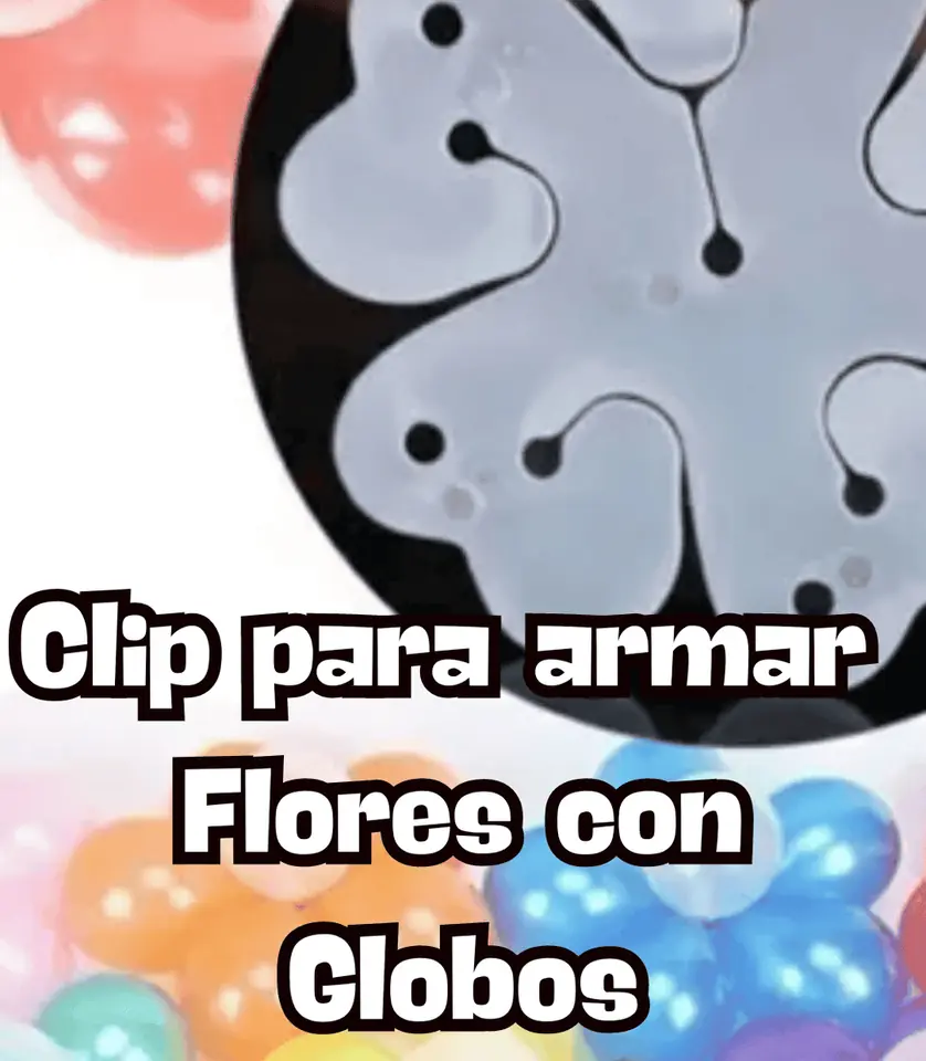 Flor para globos x 5 unidades