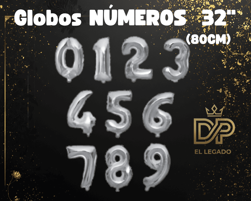 Globo 32" Nùmero 5 Plata x5
