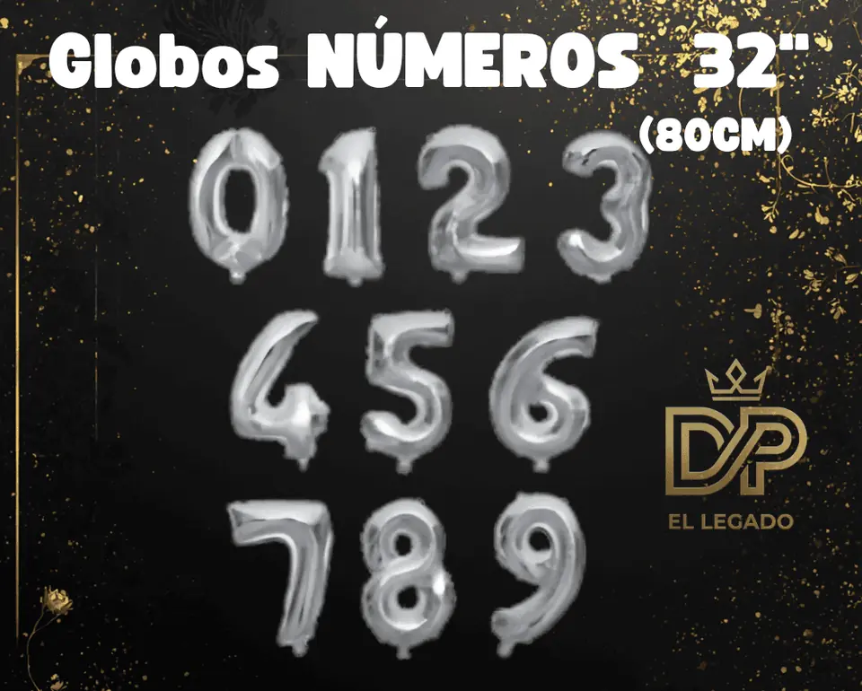 Globo 32" Nùmero 2 Plata x5