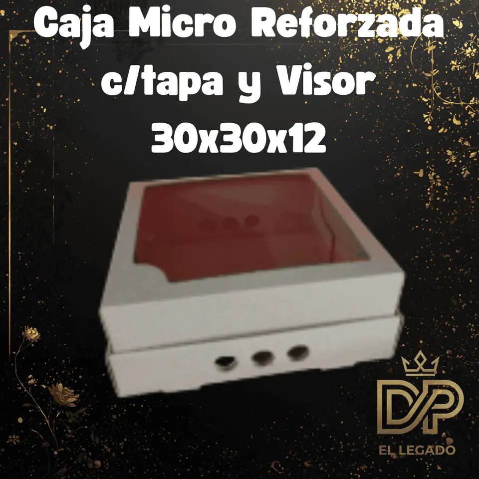 Caja Micro Reforzada con Visor 30x30x12 - x5