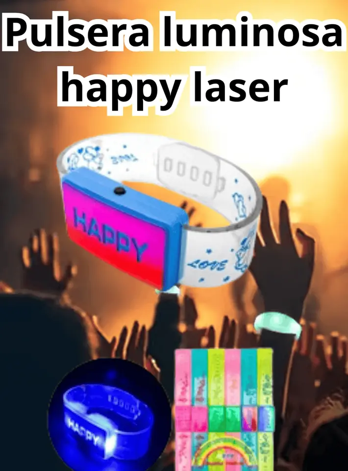 Pulsera luminosa happy x1