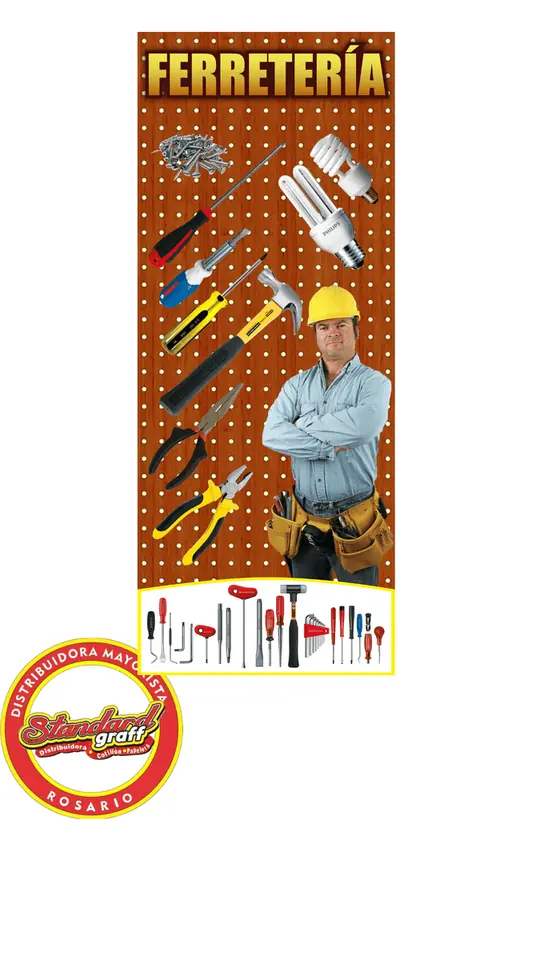 Banner Comercial Lona Vinìlica Ferreterìa - x 1 unidad
