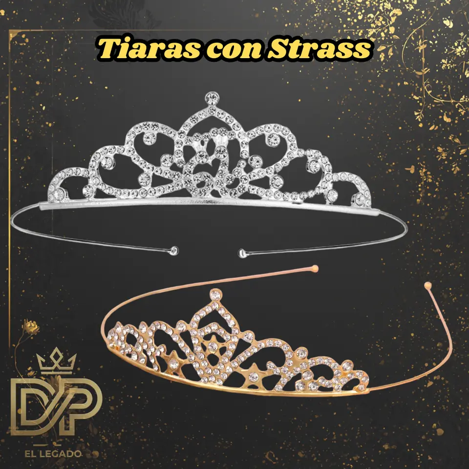 Tiara princesa Con strass x1