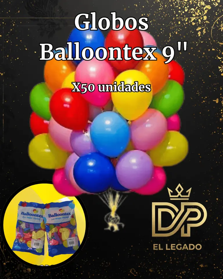 Globos latex 9" Balloontex Rosa x 50 unidades