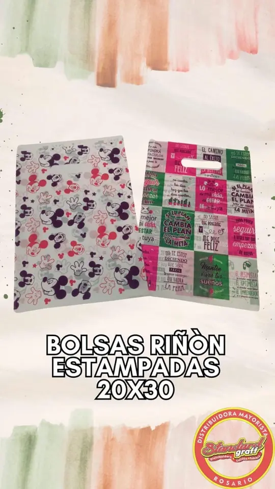 Bolsa Riñon Estampada 20x30 - x50 unidades
