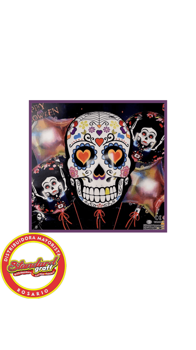 Set x 5 Globos Halloween Modelo 4