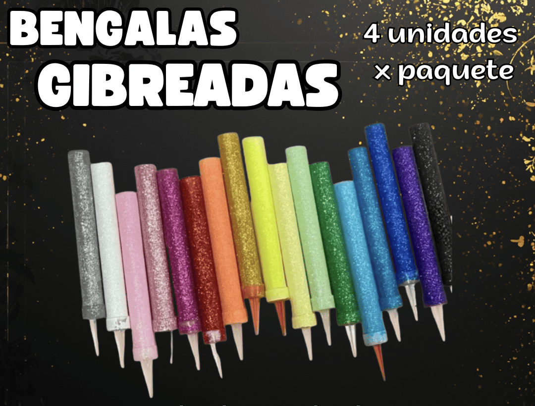 Bengalas Gibreadas x 4 unid Amarillo