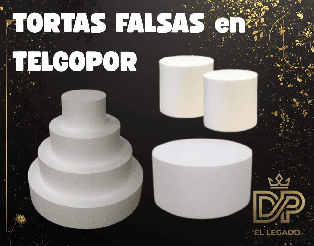 Torta falsa telgopor estándar 35cm x 10cm