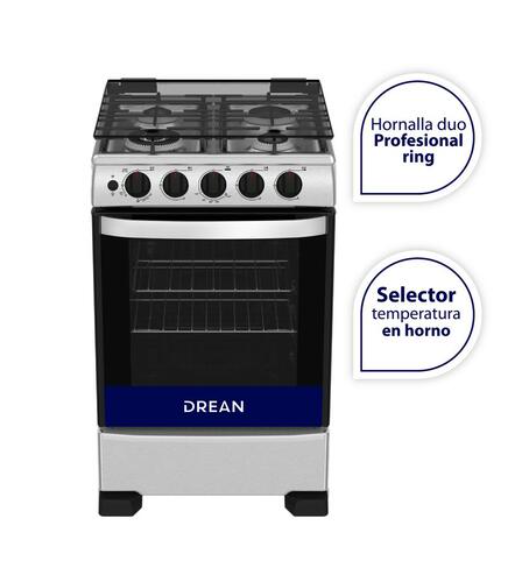 Cocina Multigas 55 cm Acero Inoxidable Drean - CD5507MI