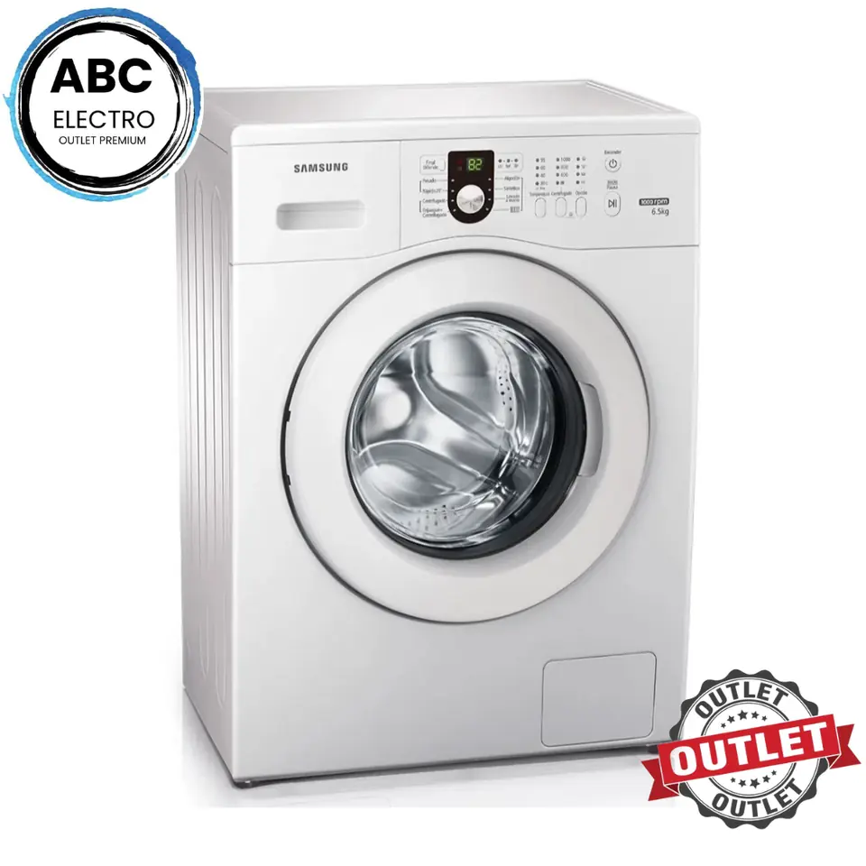 LAVARROPAS AUTOMÁTICO SAMSUNG WHITE 6.5KG 220 V OUTLET