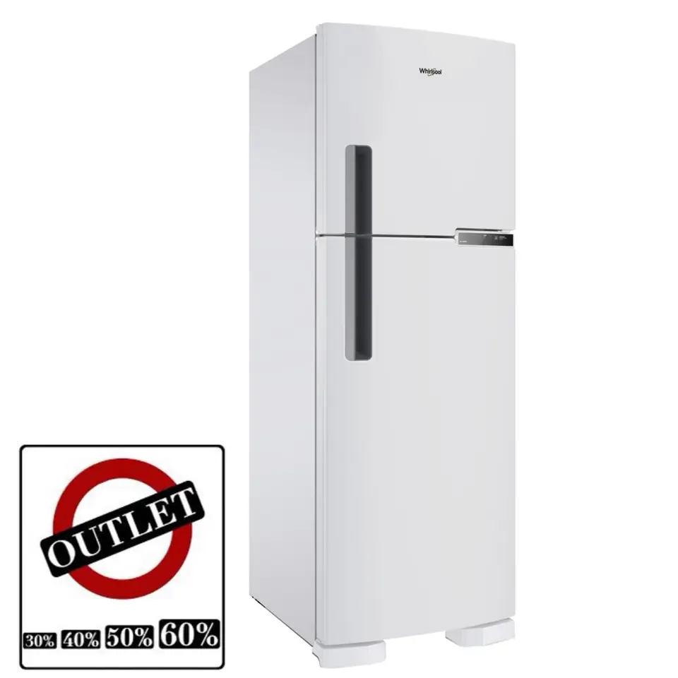 Heladera Whirlpool WRM44HB 380 LITROS. BLANCA