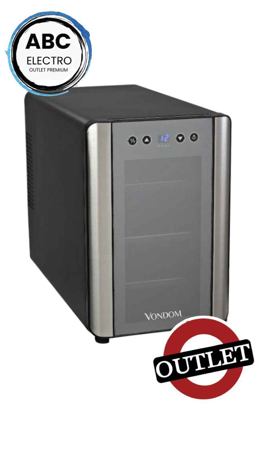 CAVA DE VINO PARA 6 BOTELLAS – LÍNEA ACERO T6 (OUTLET)